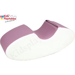 Soft Play Foam Schommelwip paars-wit | rocker | wipwap | foamblokken | bouwblokken | Soft play speelgoed | schuimblokken